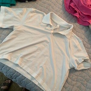 Lulu shirt sleeve crop top